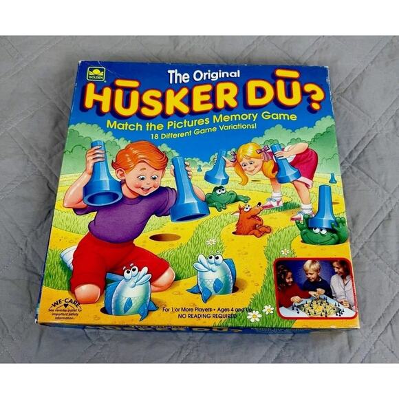 The Original Husker Du Board Game Vintage 1993 Golden *Complete* +3 Extra Pieces - Picture 1 of 12